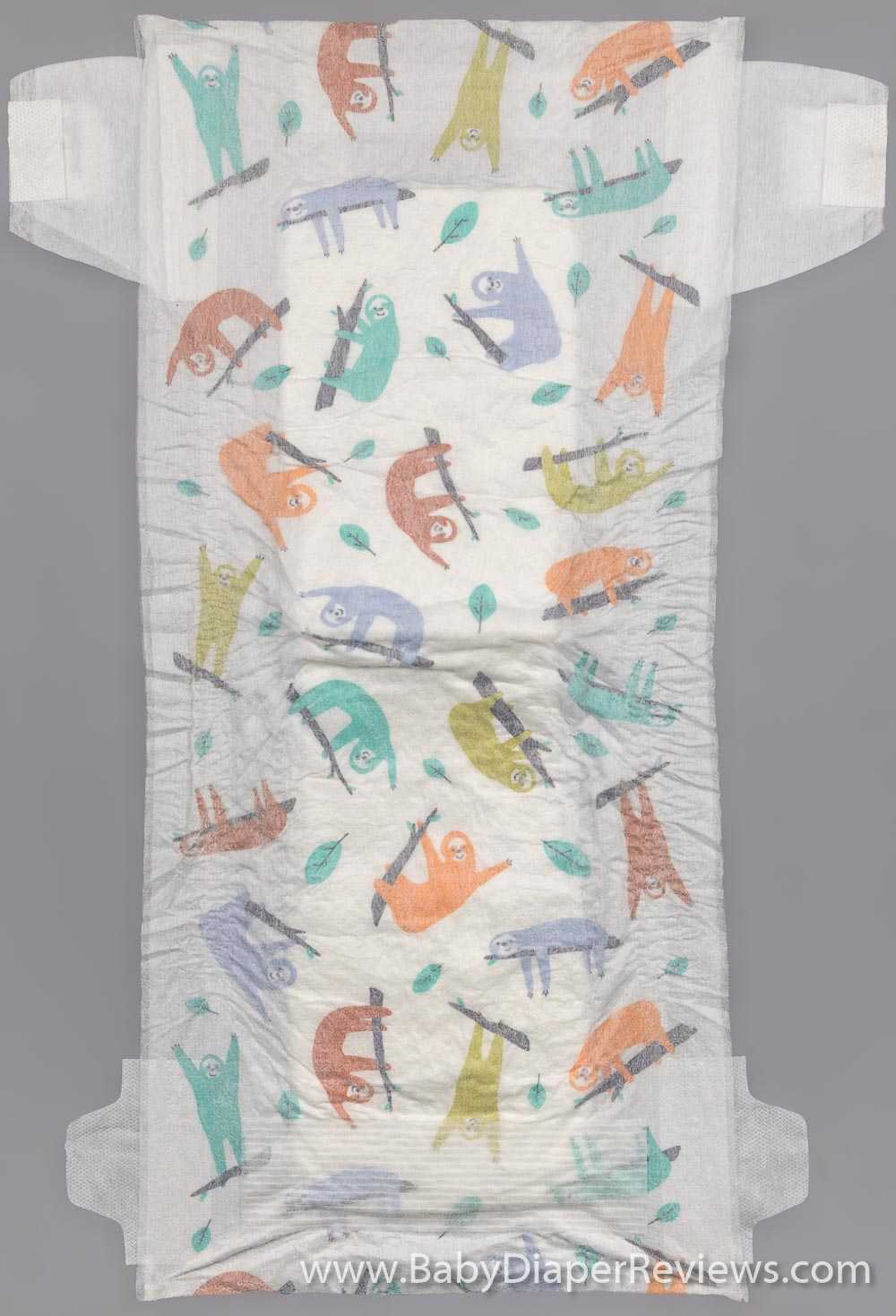 Unfolded picture of sleepy sloth design