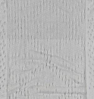 Detail of heart quilts that allow quick absorption